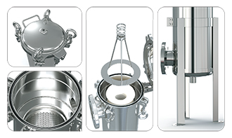 High Flow Rate Single Cartridges Filter Housing(High Pressure/Vertical)