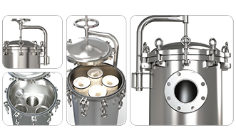 High Flow Rate Multi-Cartridges Filter Housing（Vertical）